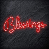 "Blessings" LED Neon Sign Schriftzug - NEONEVERGLOW