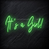"Its a Girl" LED Neon Sign Schriftzug - NEONEVERGLOW