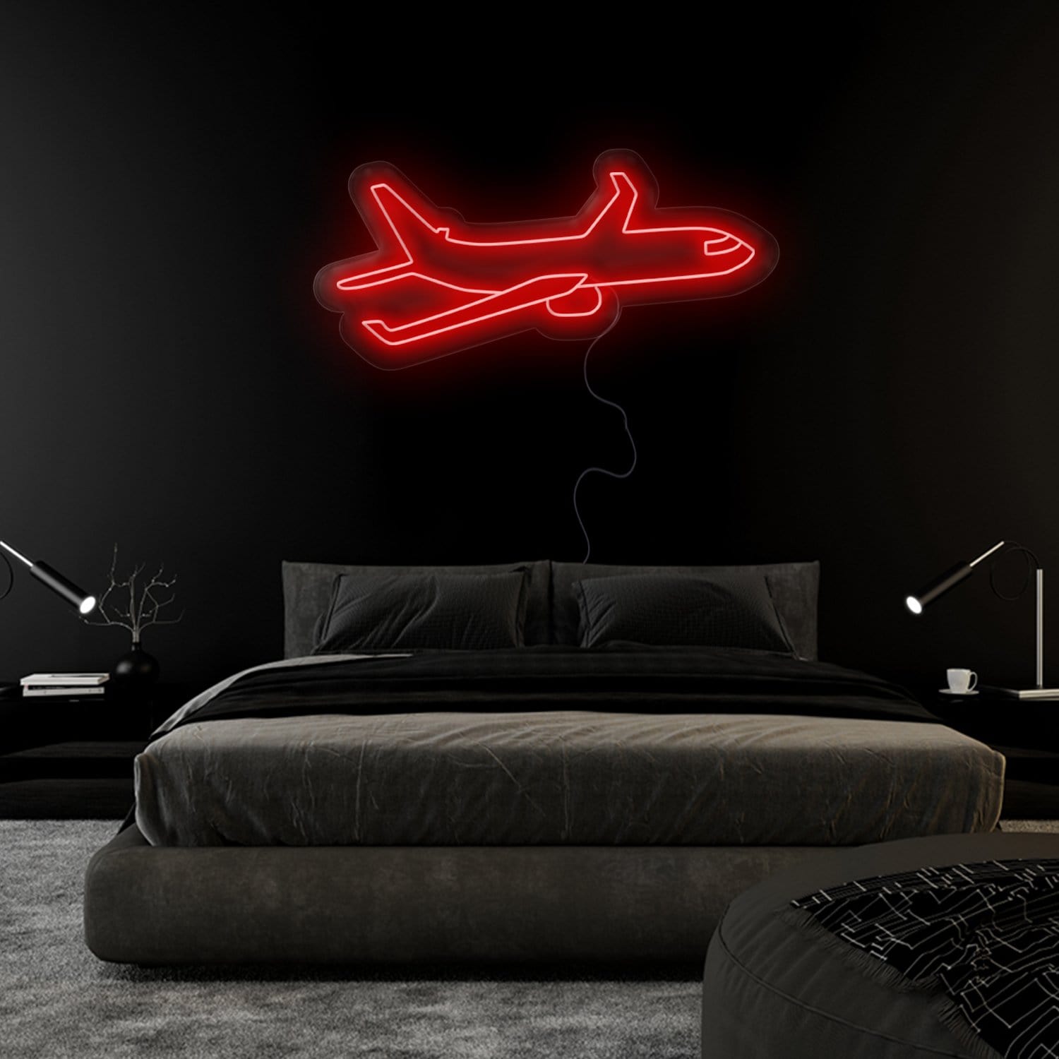 "Flugzeug" LED Neonschild Sign - NEONEVERGLOW