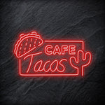 "Cafe Tacos" LED Neonschild - NEONEVERGLOW