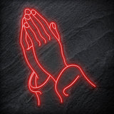 " Glaube Hoffnung Beten " LED Neonschild Sign - NEONEVERGLOW