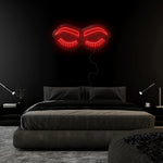 "Lashes" LED Neonschild Sign - NEONEVERGLOW