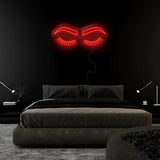 "Lashes" LED Neonschild Sign - NEONEVERGLOW