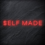 "Self Made" LED Neon Schriftzug Sign - NEONEVERGLOW