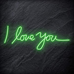 "I Love You" LED Neon Schriftzug Sign - NEONEVERGLOW