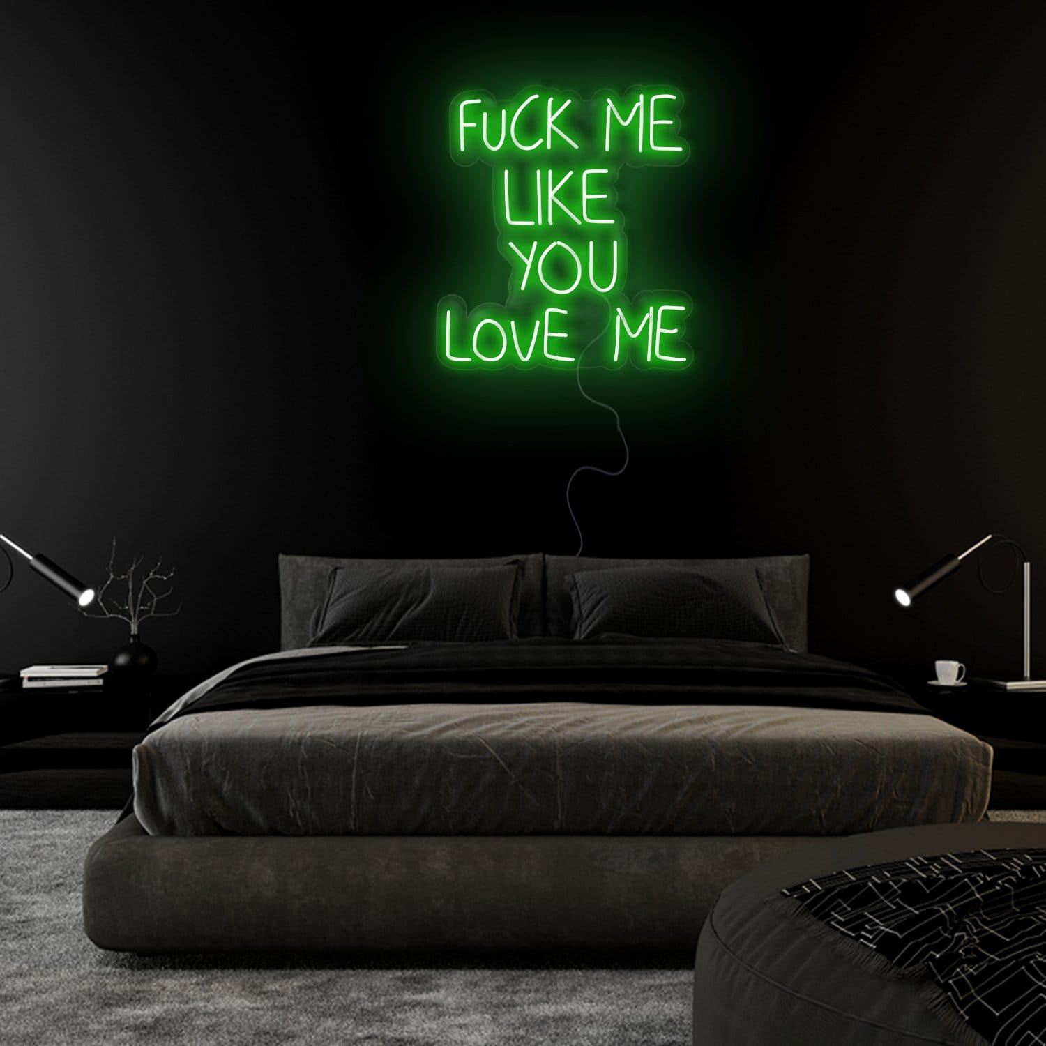 "Fuck Me Like You Love Me" LED Neon Sign Schriftzug - NEONEVERGLOW