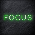 " Focus " LED Neon Sign Schriftzug - NEONEVERGLOW