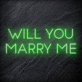 "Will You Marry Me" LED Neon Sign Schriftzug - NEONEVERGLOW