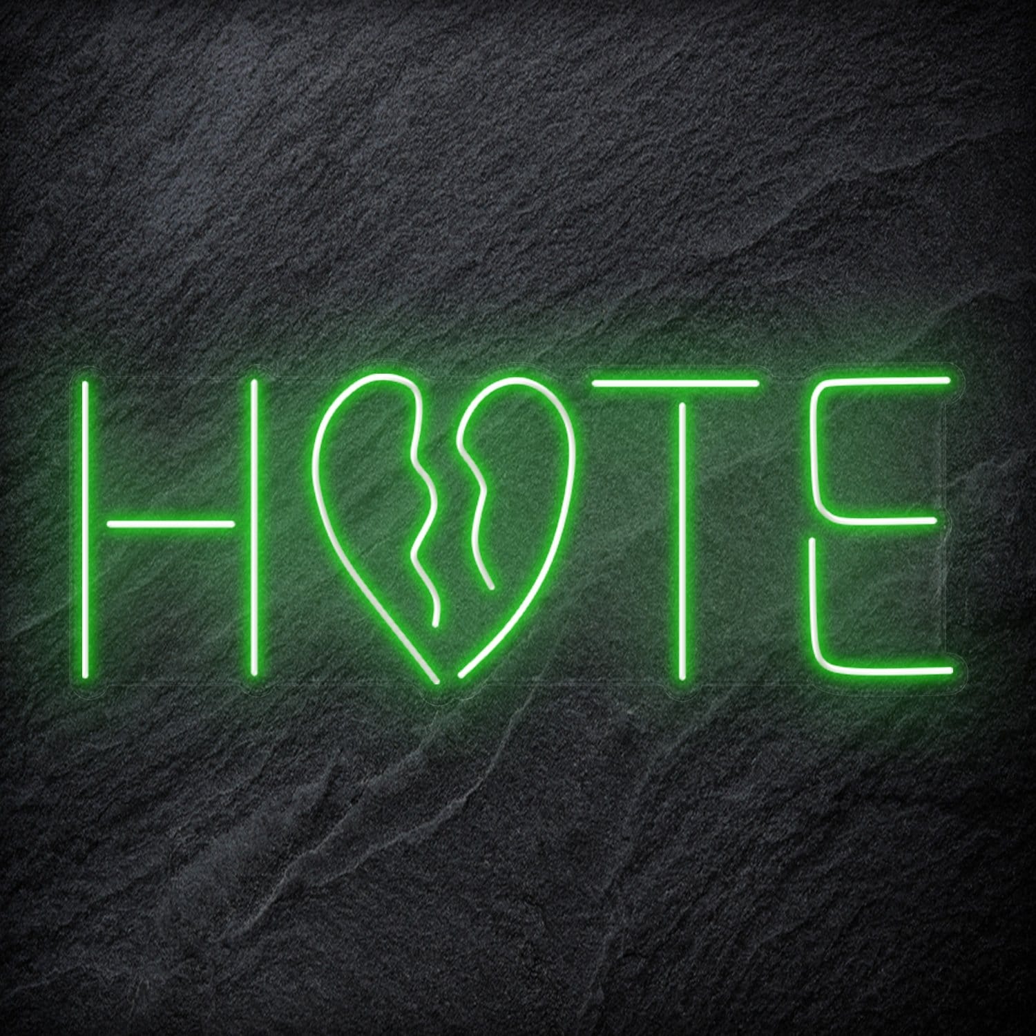 "Hate" LED  Neon Schriftzug Sign - NEONEVERGLOW