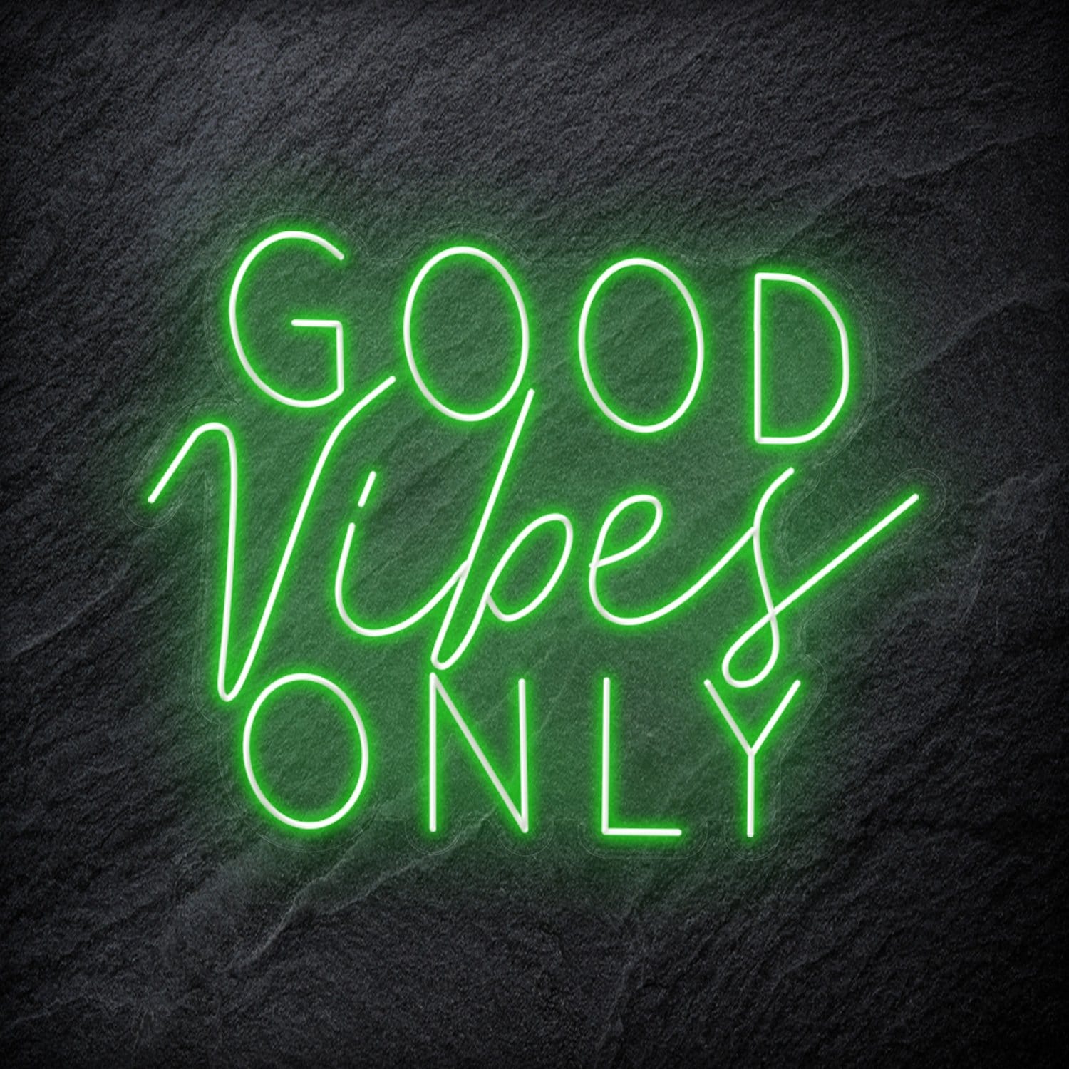 "Good Vibes Only" LED Neon Schriftzug Sign - NEONEVERGLOW