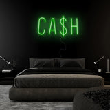 "Cash Cas$H" LED Neon Sign Schriftzug - NEONEVERGLOW