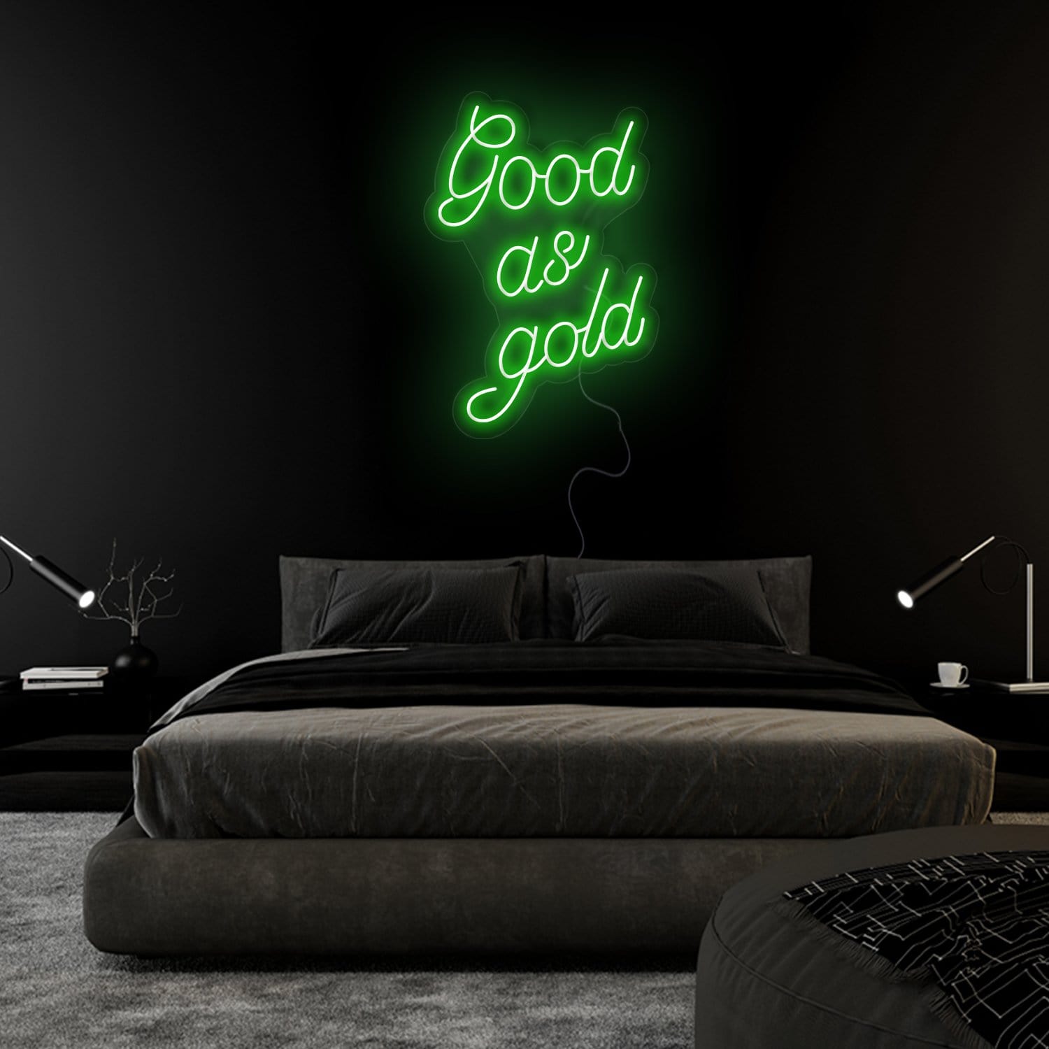 "Good as Gold" LED Neon Sign Schriftzug - NEONEVERGLOW