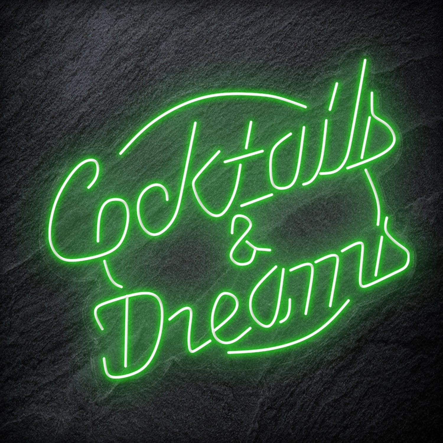 "Cocktails & Dreams" LED Neonschild Schriftzug Sign - NEONEVERGLOW