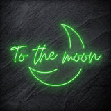 "To The Moon" LED Neonschild - NEONEVERGLOW