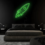 "Rakete" LED Neonschild Sign - NEONEVERGLOW