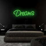 "Dreams" LED Neon Sign Schriftzug - NEONEVERGLOW