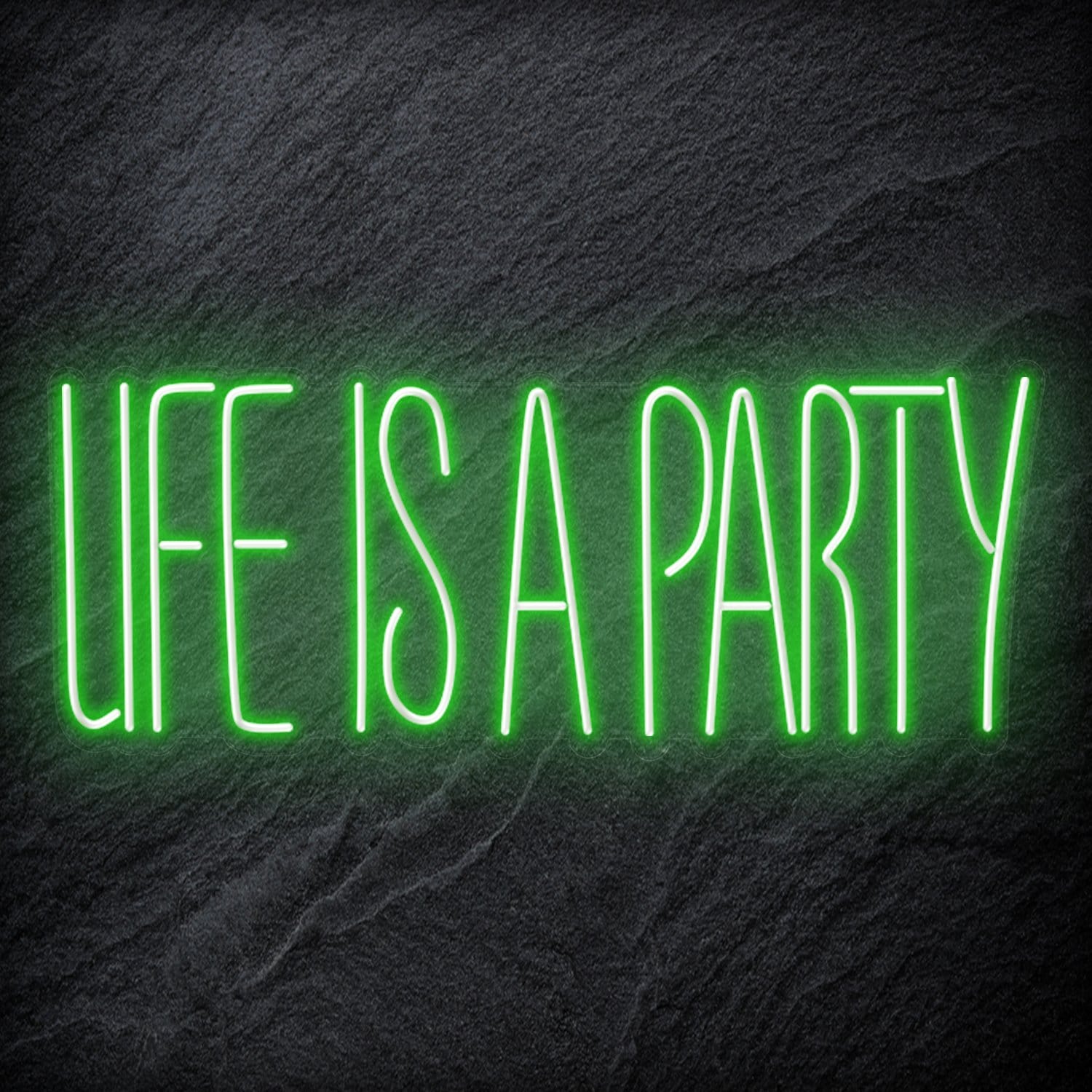 " Life Is a Party " LED Neon Schriftzug - NEONEVERGLOW