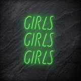 "GirlsGirlsGirls" LED Neonschild - NEONEVERGLOW