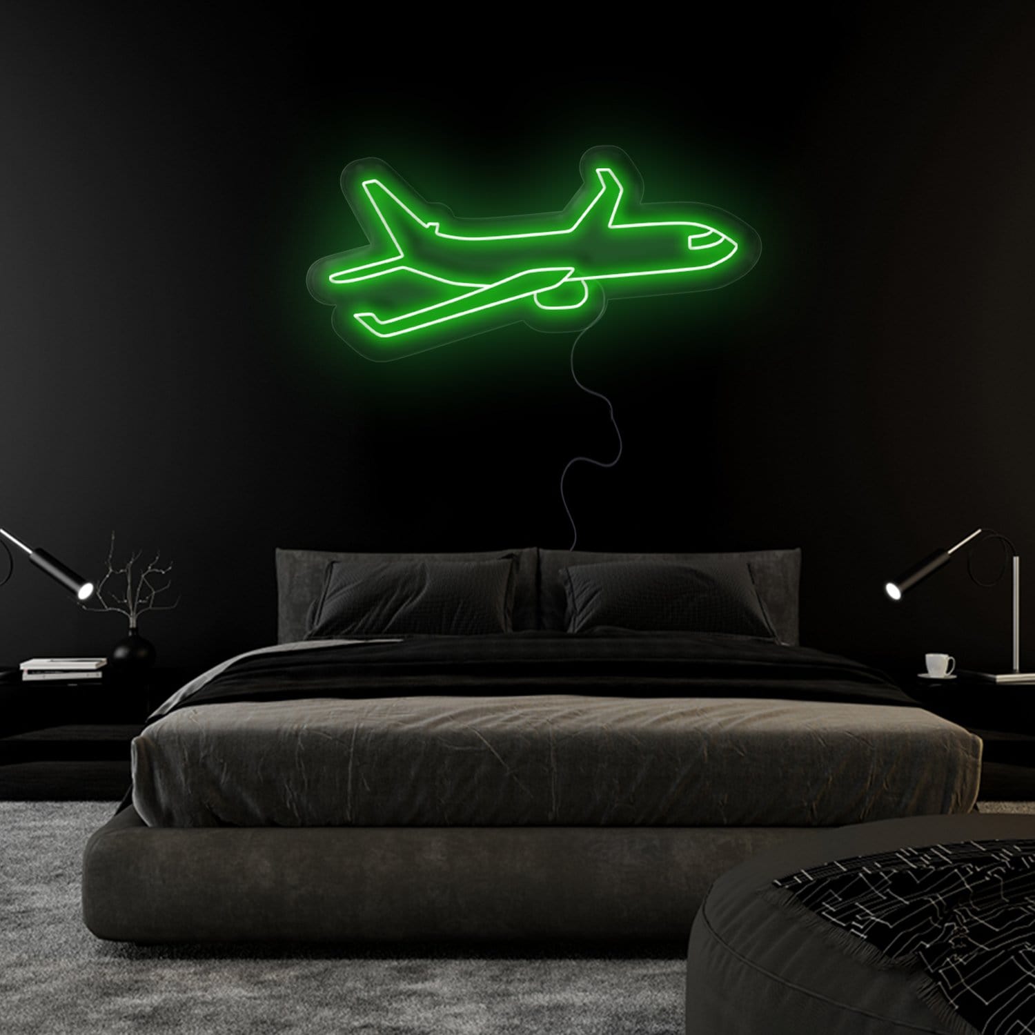"Flugzeug" LED Neonschild Sign - NEONEVERGLOW
