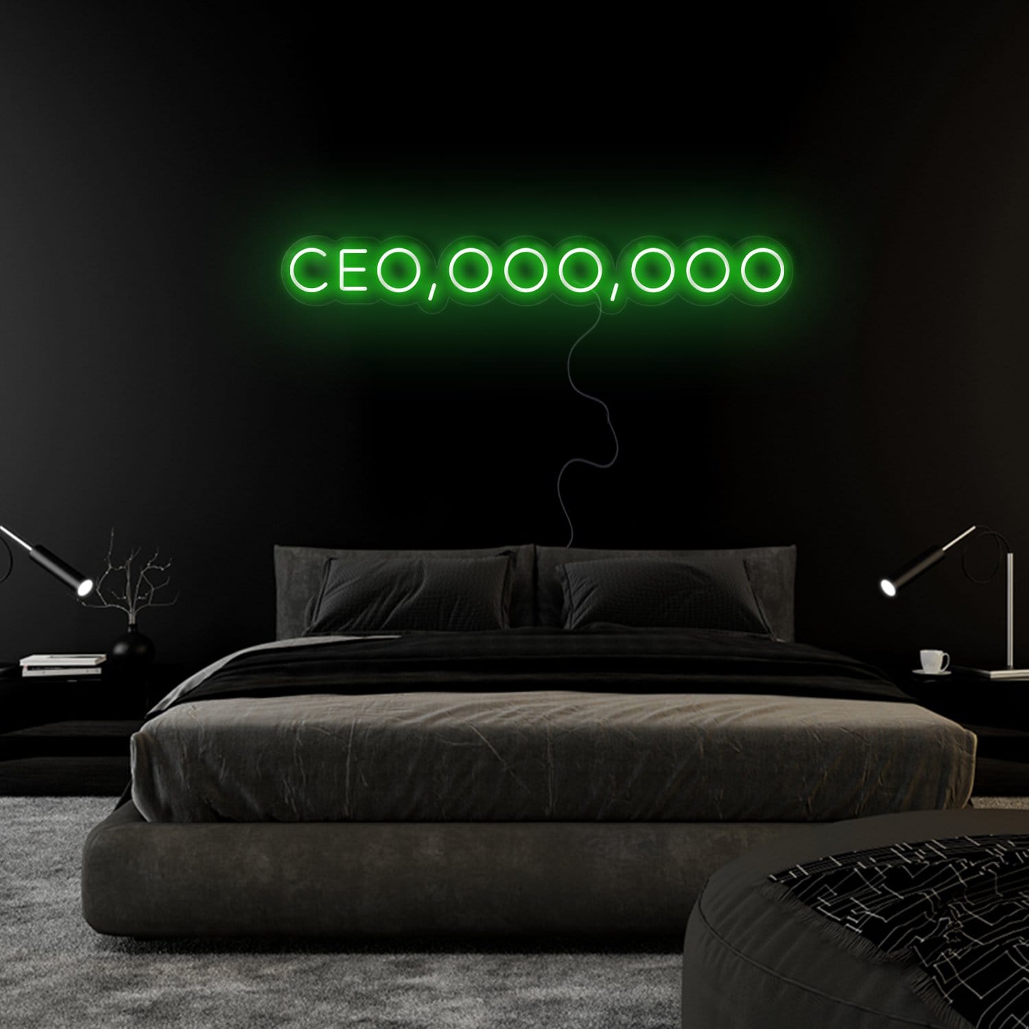 " Ceo,ooo,ooo" LED Neon Sign Schriftzug - NEONEVERGLOW