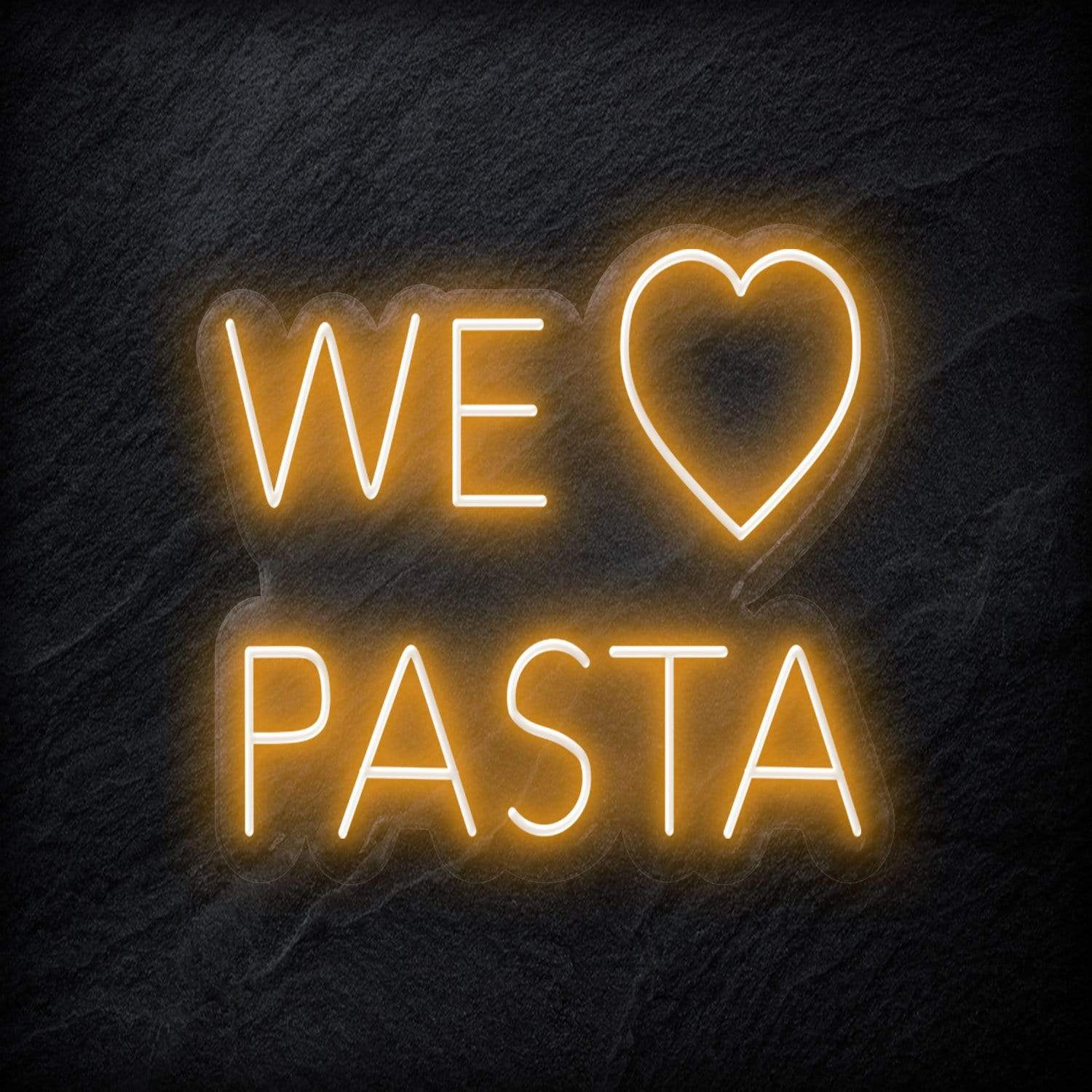 "We Love Pasta" LED Neonschild Sign - NEONEVERGLOW
