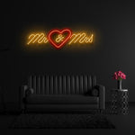 " Mr&Mrs " LED Hochzeit Neonschild Sign - NEONEVERGLOW