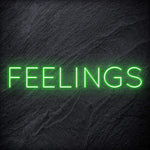 "Feelings"LED  Neon Schriftzug Sign - NEONEVERGLOW