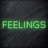 "Feelings"LED  Neon Schriftzug Sign - NEONEVERGLOW