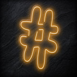 "#Hashtag" LED Neonschild - NEONEVERGLOW