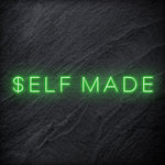 "Self Made" LED Neon Schriftzug Sign - NEONEVERGLOW