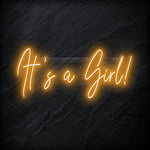 "Its a Girl" LED Neon Sign Schriftzug - NEONEVERGLOW