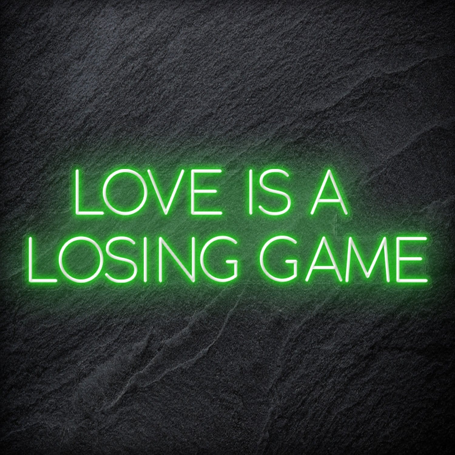 "Love Is A Losing Game" LED Neon Schriftzug Sign - NEONEVERGLOW