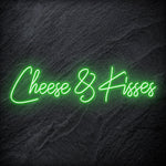 " Cheese & Kisses" LED Neon Schriftzug - NEONEVERGLOW