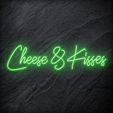 " Cheese & Kisses" LED Neon Schriftzug - NEONEVERGLOW