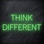 "Think Different" LED Neon Schriftzug Sign - NEONEVERGLOW