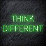 "Think Different" LED Neon Schriftzug Sign - NEONEVERGLOW