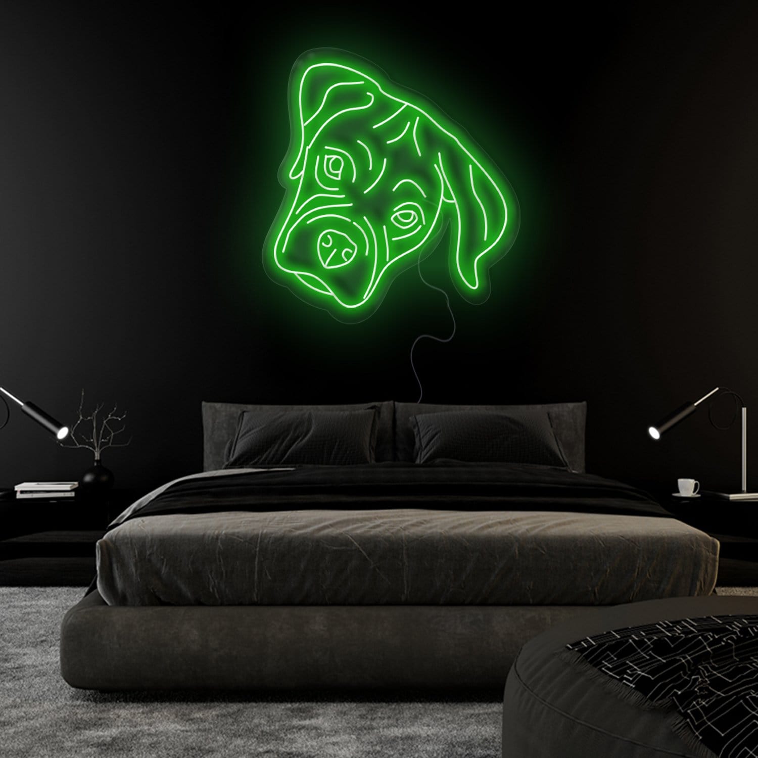 "Bulldogge" LED Neonschild Sign - NEONEVERGLOW
