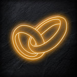 "Ringe Hochzeit" LED Neon Schild - NEONEVERGLOW