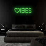 "Herz Vibes" LED Neonschild Sign - NEONEVERGLOW