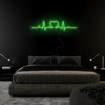 "Herz Puls" LED Neonschild Sign - NEONEVERGLOW