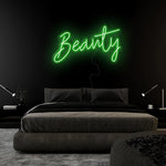 "Beauty" LED Neon Sign Schriftzug - NEONEVERGLOW