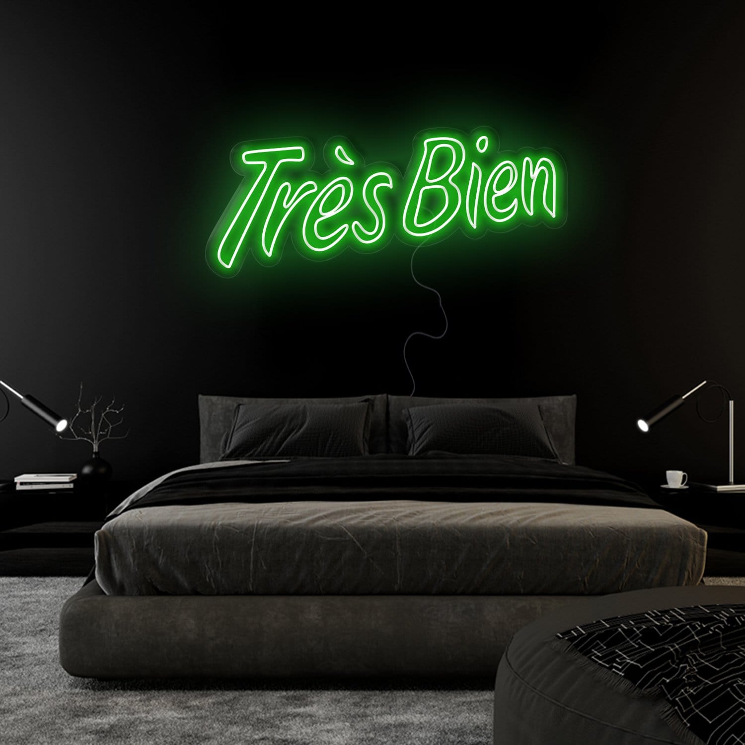"Tres Bien" LED Neonschild Sign Schriftzug - NEONEVERGLOW