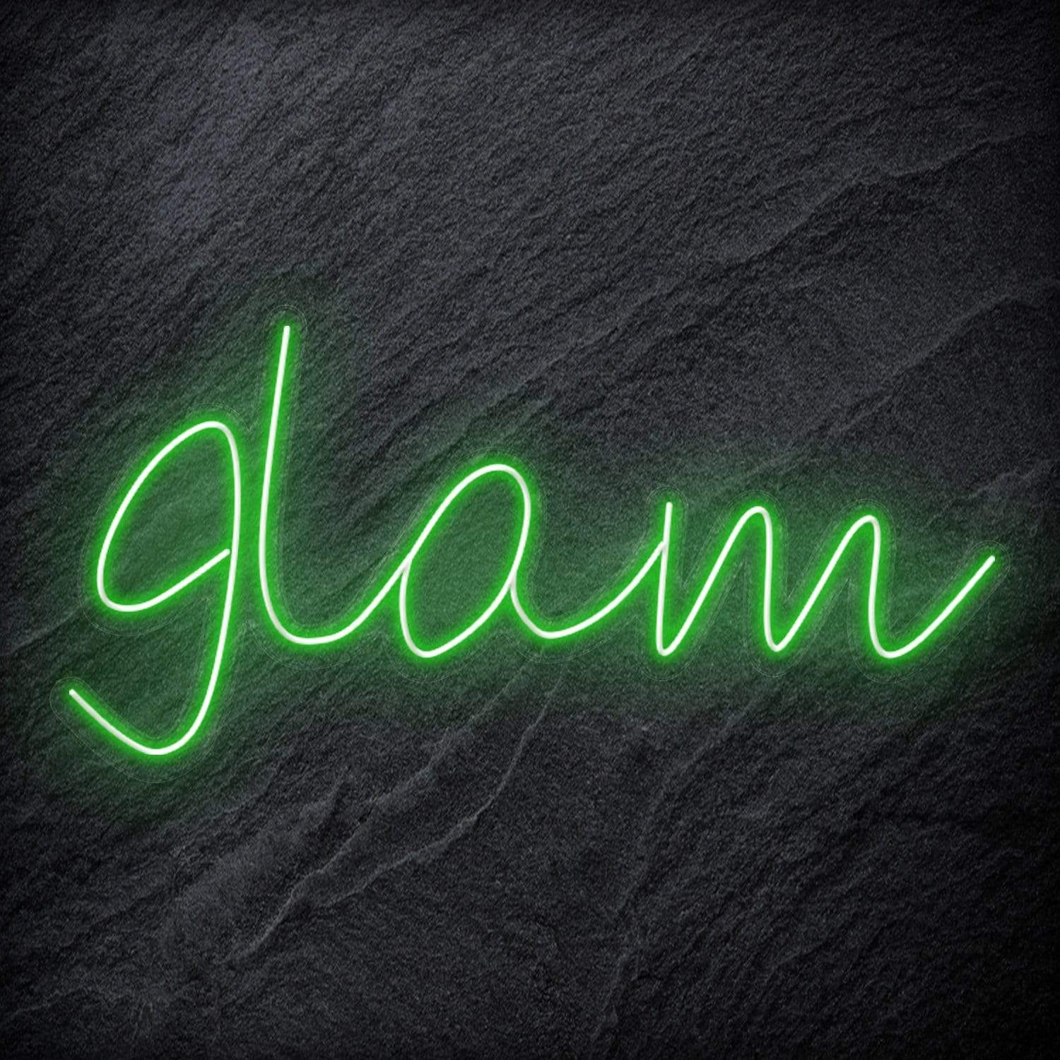 "Glam" LED Neon Schriftzug Sign - NEONEVERGLOW