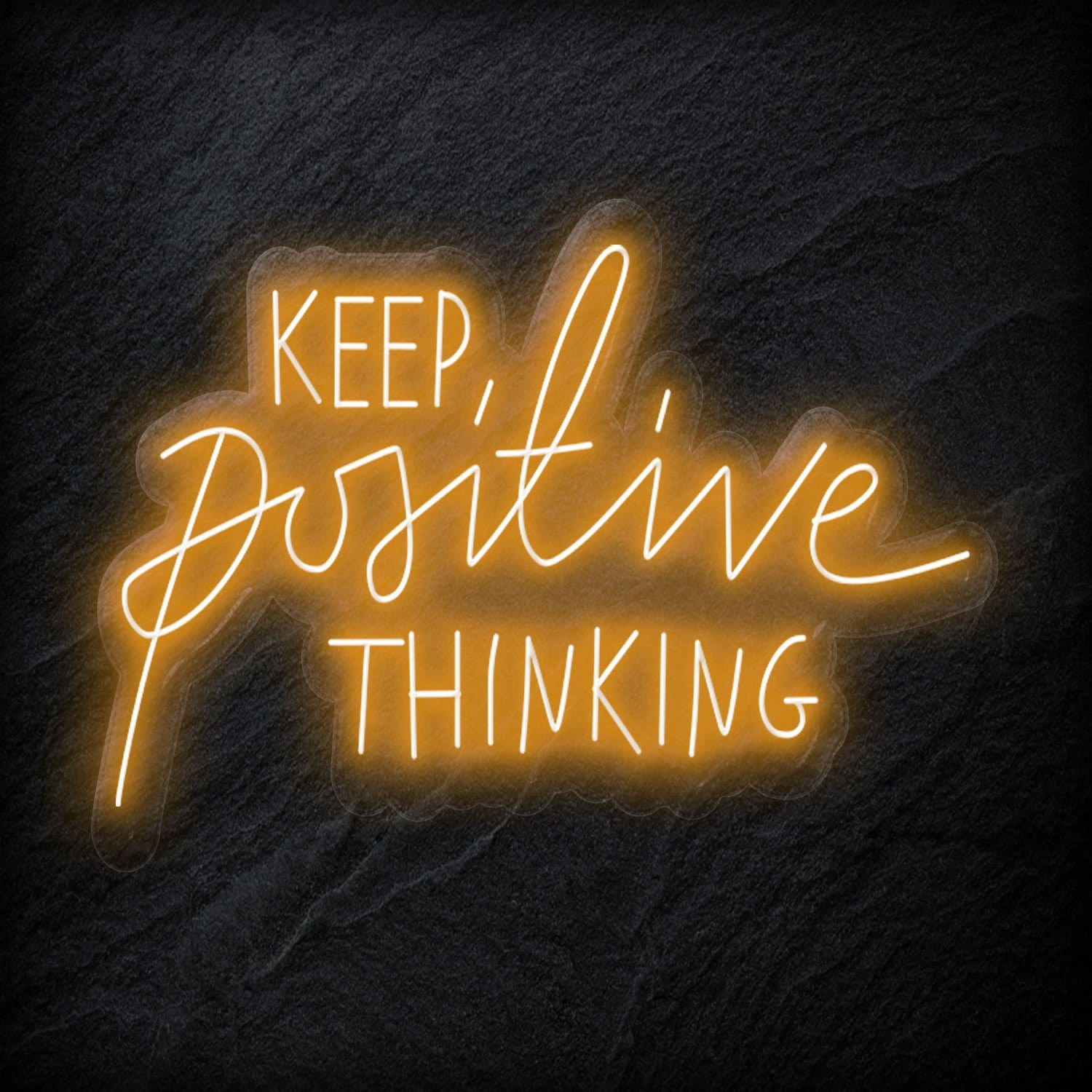 "Keep Positive Thinking" LED Neonschild Sign - NEONEVERGLOW