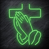 "Pray" LED Neonschild Sign Schriftzug - NEONEVERGLOW