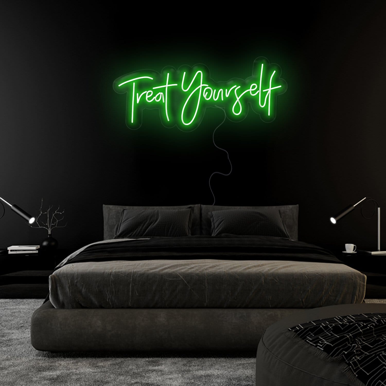 "Treat Yourself" LED Neon Sign Schriftzug - NEONEVERGLOW