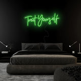 "Treat Yourself" LED Neon Sign Schriftzug - NEONEVERGLOW