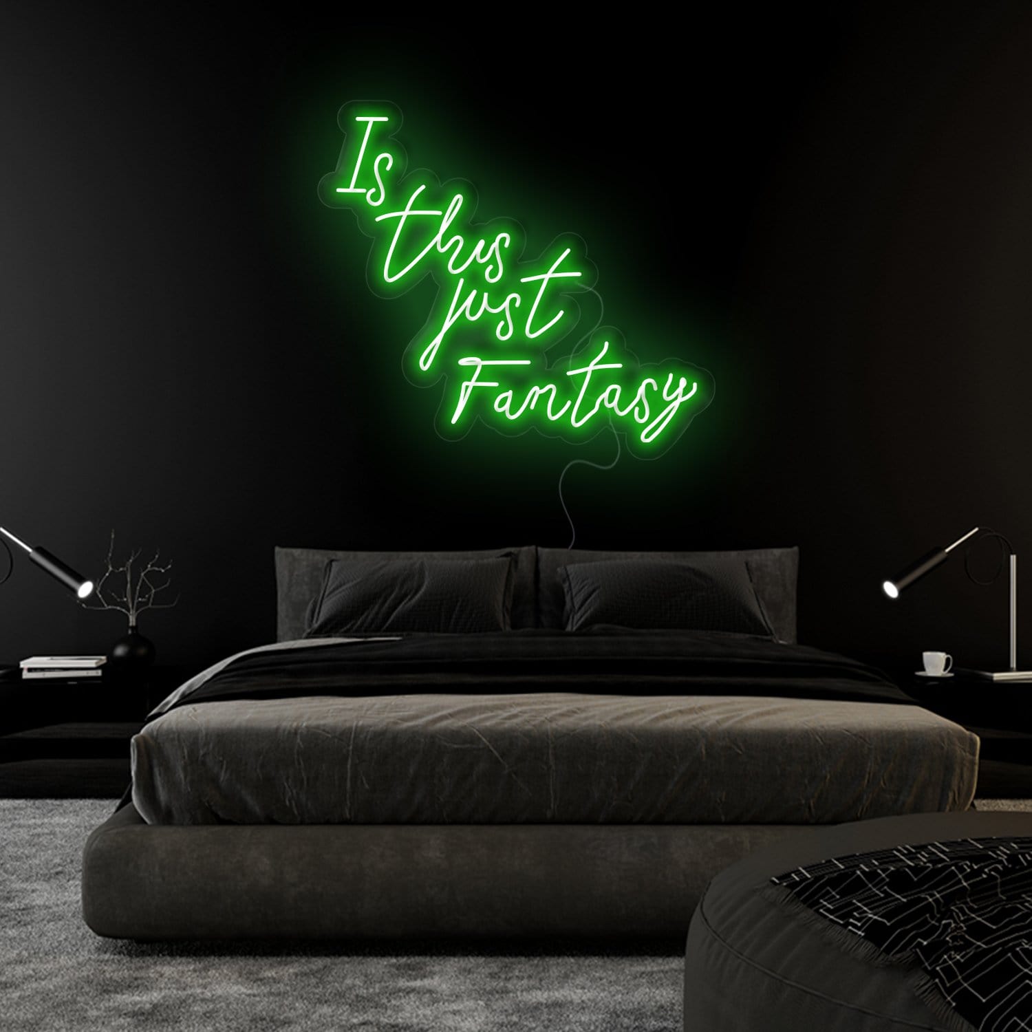 "Is This Just Fantasy" LED Neon Sign Schriftzug - NEONEVERGLOW