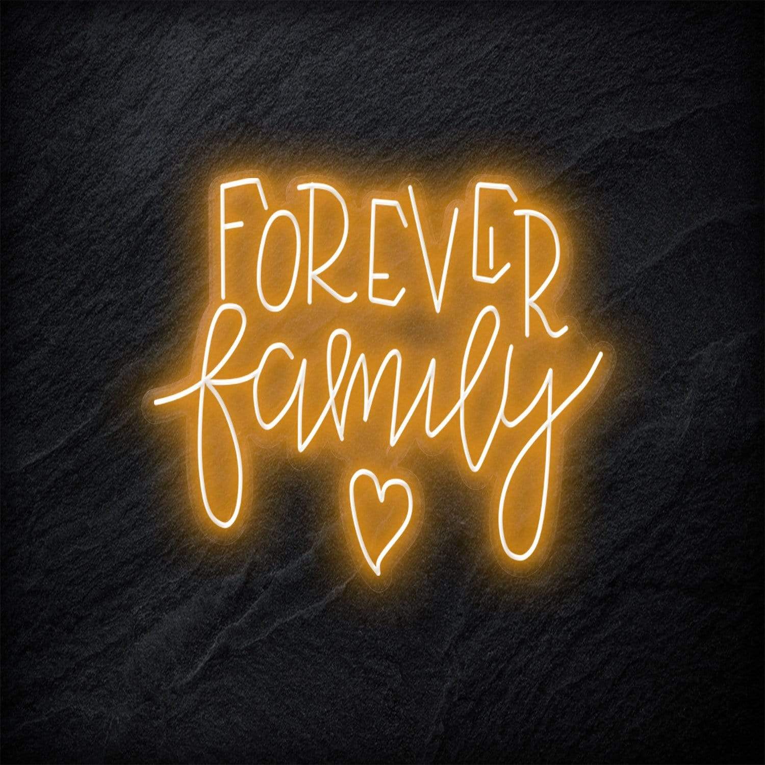 "Forever Family" LED Neonschild - NEONEVERGLOW