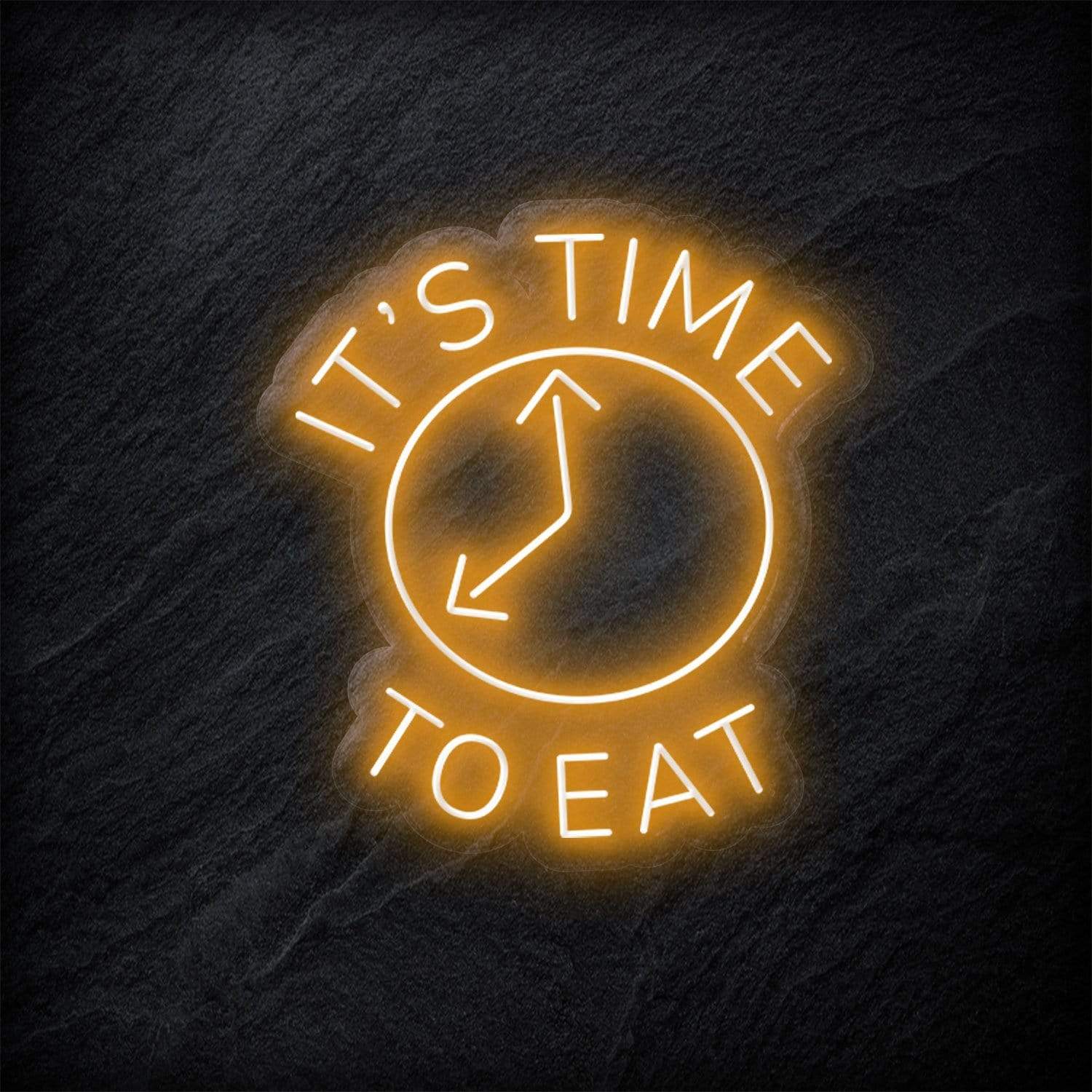 "It´s Time To Eat" LED Neon Schild - NEONEVERGLOW